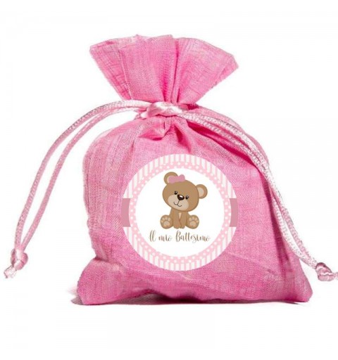 Sacchetti portaconfetti orsetta rosa
