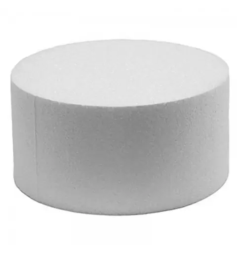 BASE PER TORTA CIRCOLARE 10 X 15 CM IN POLISTIROLO