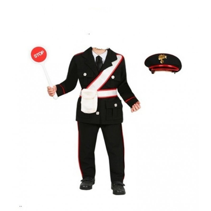 Vestito di carnevale carabiniere 4-5 anni