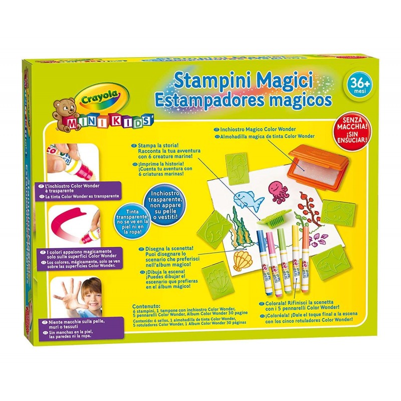 Stampini magici tema mare Crayola