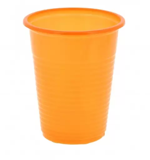 BICCHIERI MONOUSO ARANCIONE 100 PZ