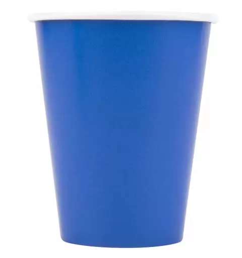 Bicchieri blu cobalto di carta