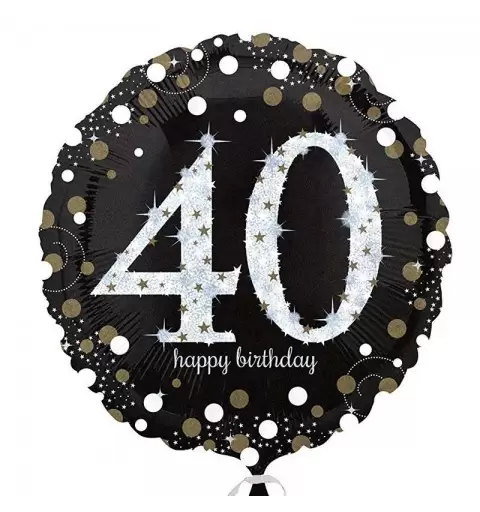 Foil 40 anni sparkling birthday