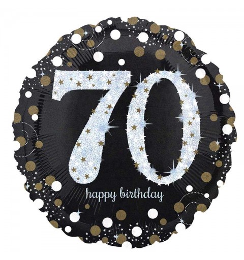 Foil 70 anni sparkling birthday