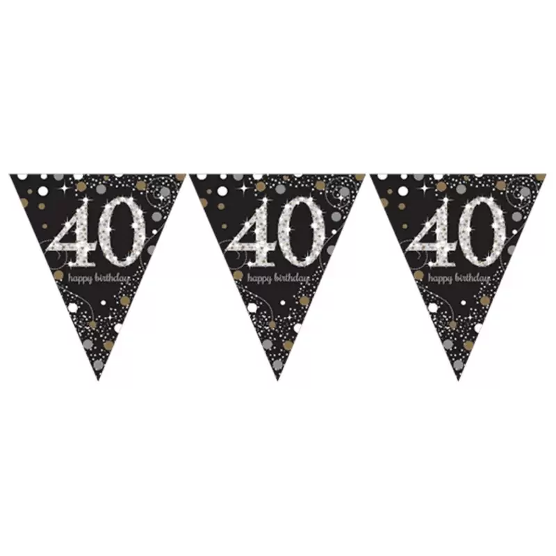 Bandierine sparkling celebration 40 anni