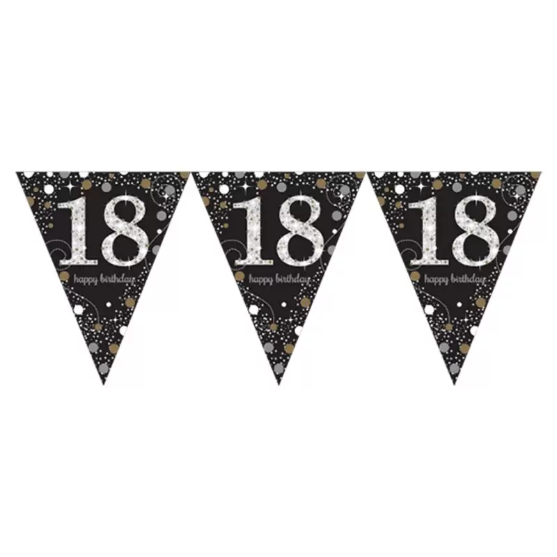 Bandierine sparkling celebration 18 anni