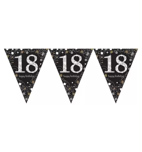 Bandierine sparkling celebration 18 anni