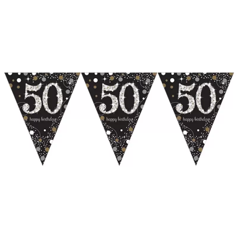 Bandierine sparkling celebration 50 anni