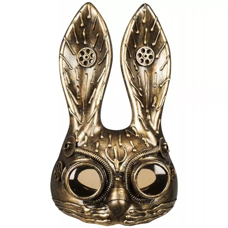 Maschera coniglio meccanico steampunk
