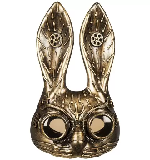 Maschera coniglio meccanico steampunk