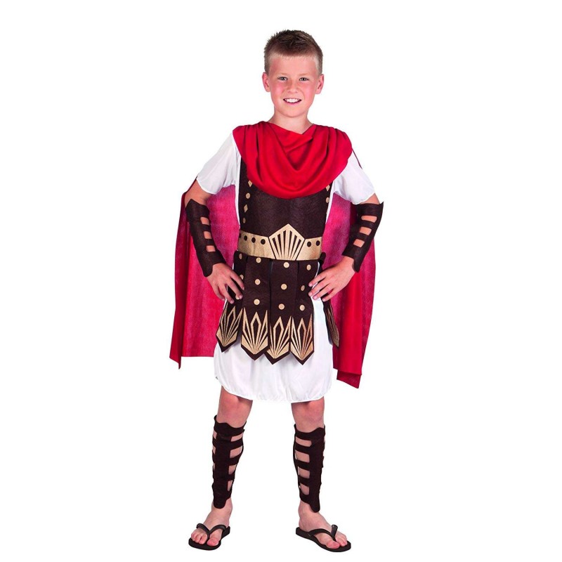 Vestito da legionario romano per bambino di 4-6 anni