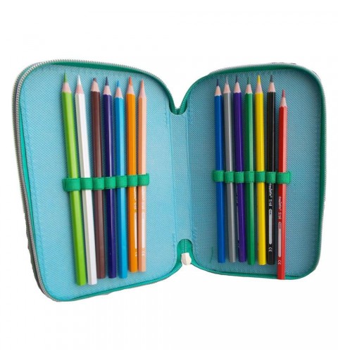 Astuccio a 3 zip Tartarughe Ninja per la scuola elementare