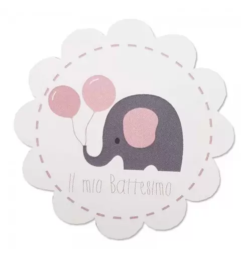 Bigliettini fiore baby elephant pink