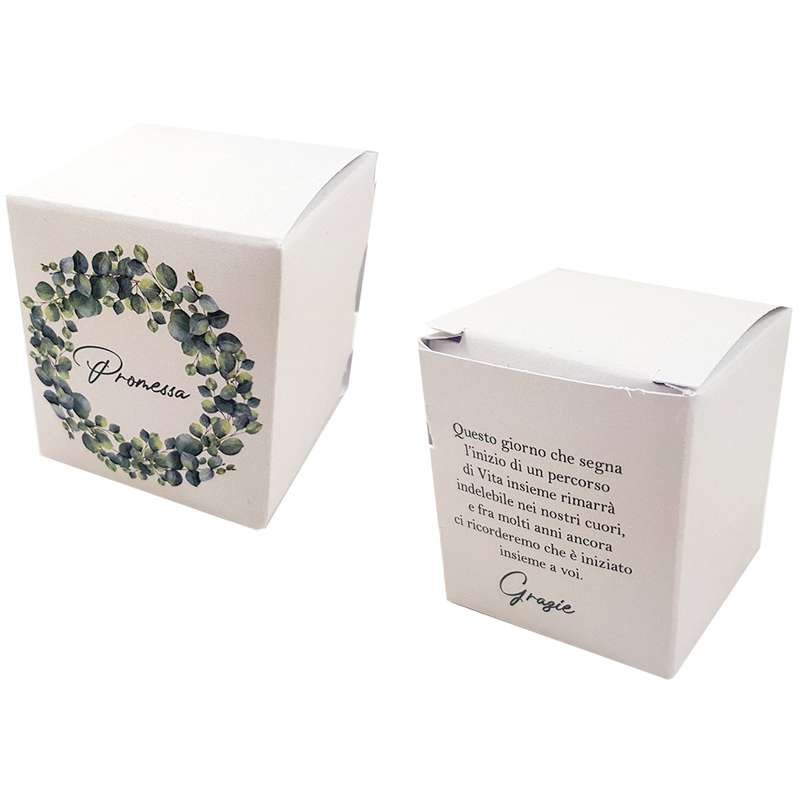 Bomboniere Matrimonio Personalizzate - Kit 25 Scatoline Portaconfetti + Bigliettini + Nastri - Cartoncino 350gr - Foto 5