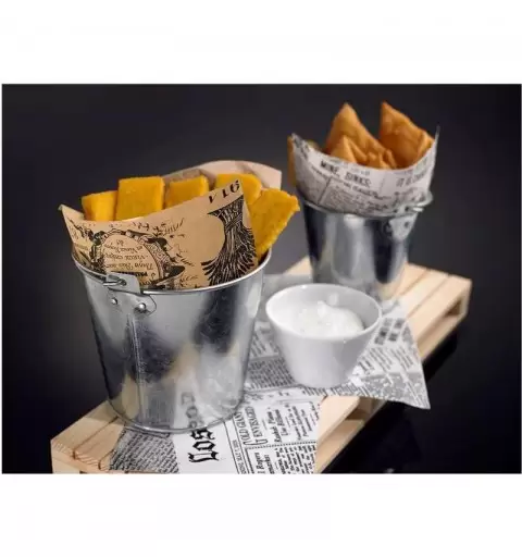 SECCHIELLO PORTA FRITTO - IN LATTA CON MANICO