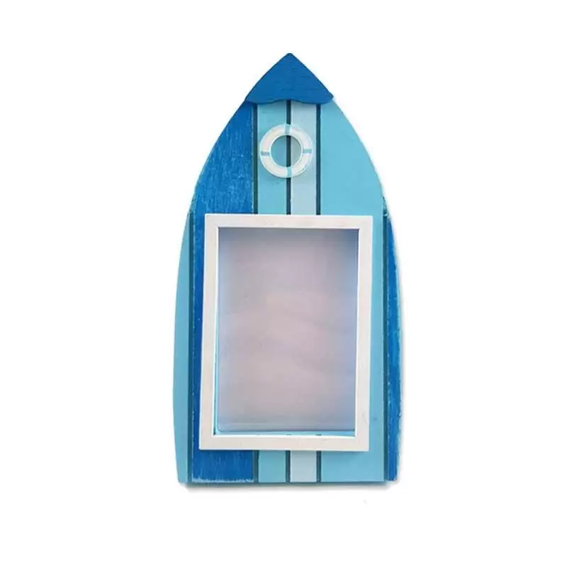 CORNICI MARE IN LEGNO CELESTE - 2 PZ