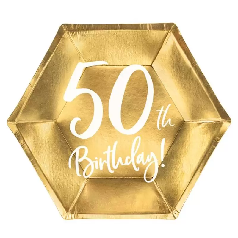 Piatti 50 anni oro