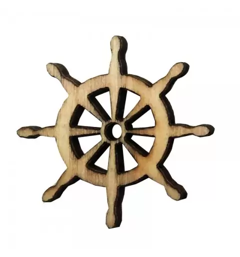 DECORAZIONI LEGNO ALBERELLO 24 PZ.  L1663