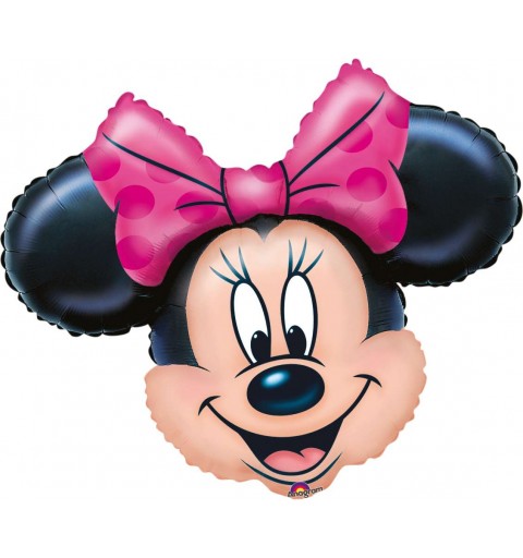 Supershape palloncino a forma di testa di Minnie