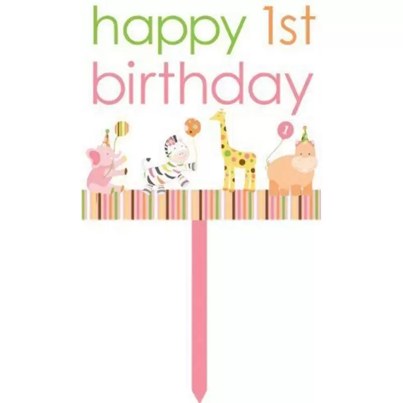 CARTELLO  HAPPY BIRTHDAY - PRIMO COMPLEANNO