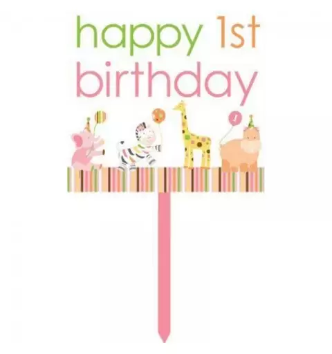 CARTELLO  HAPPY BIRTHDAY - PRIMO COMPLEANNO