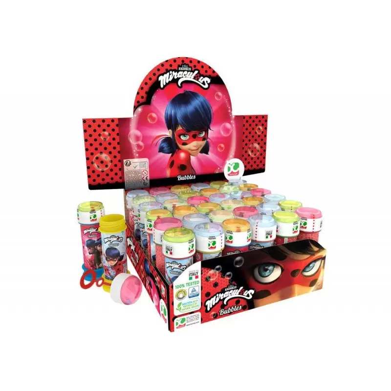 BOLLE DI SAPONE LADYBUG - REGALINI FINE FESTA MIRACULOUS