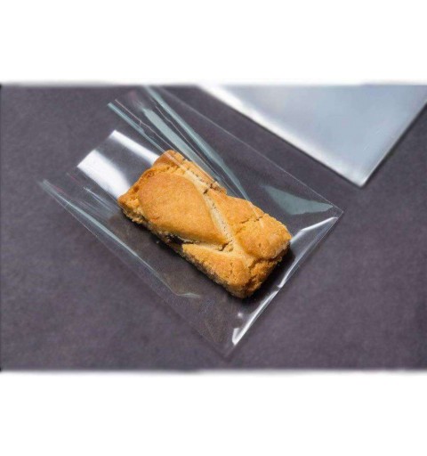 50 BUSTINE ALIMENTARI TRASPARENTI 6X10 CM
