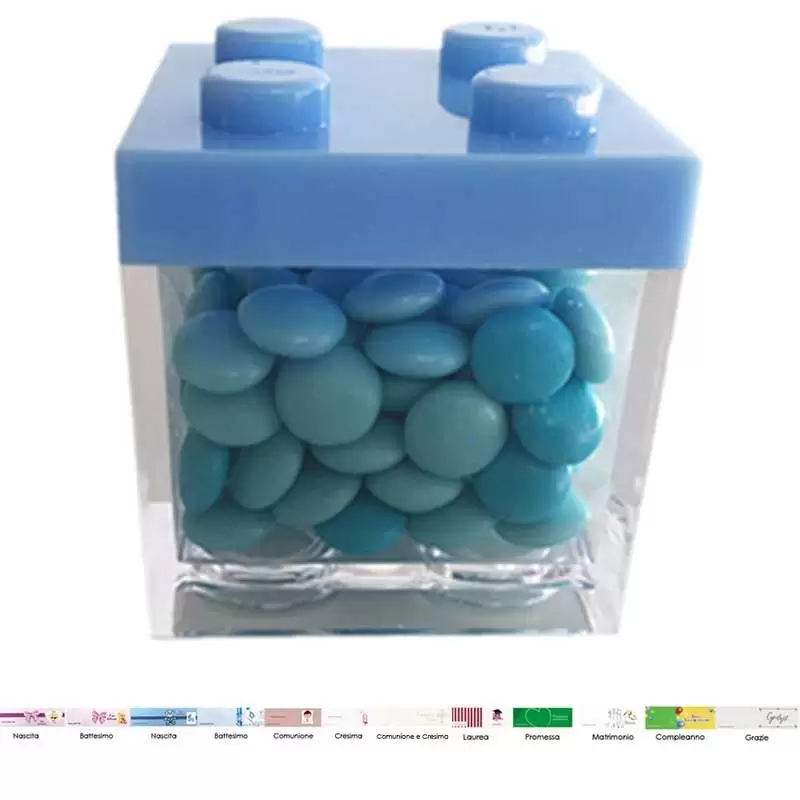 SCATOLE PORTACONFETTI LEGO 24 PZ