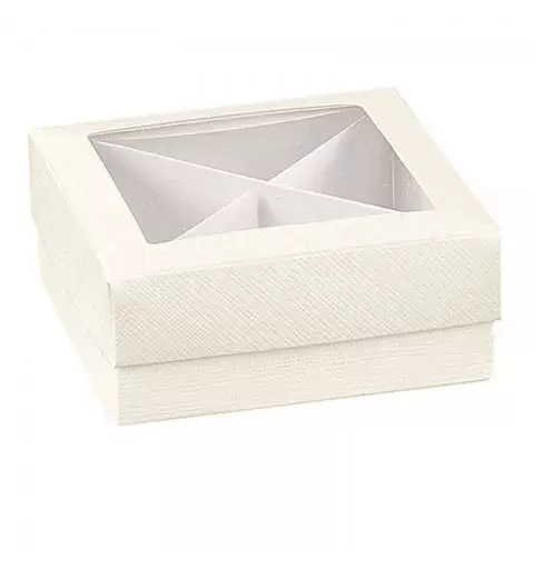 Scatola degustazione per confetti con separatore interno