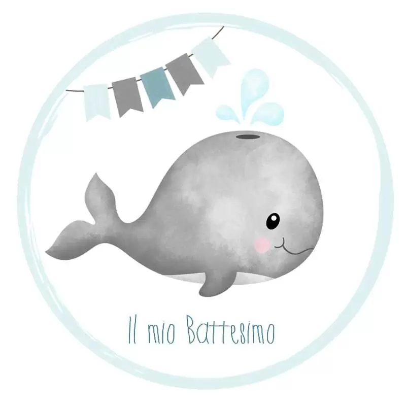 Topper balena celeste multiuso