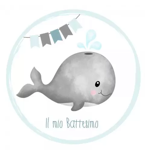 Topper balena celeste multiuso