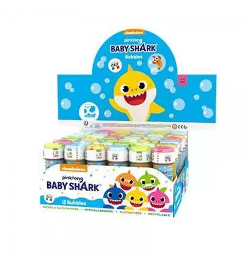 BOLLE DI SAPONE BABY SHARK - 18 PZ