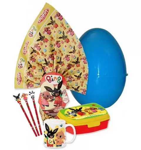UOVO DI PASQUA BING N.2 CELESTE FAI DA TE - CON TAZZA MATITE E PORTAMERENDA