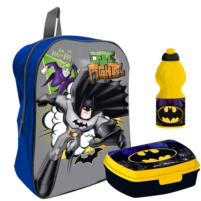 Set scuola pranzo Batman