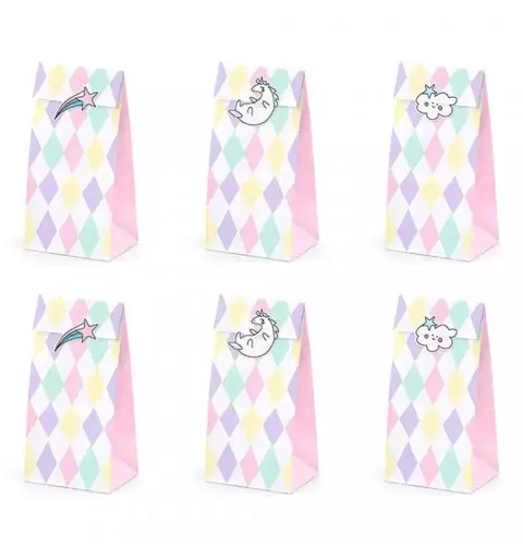 BUSTINE UNICORNO PER GADGET - UNICORN PARTY