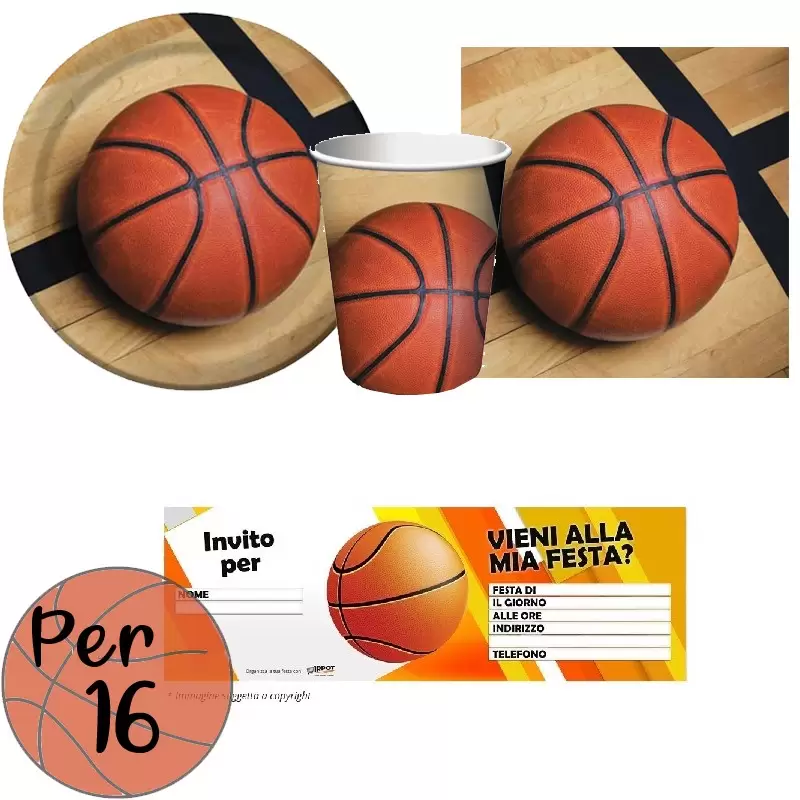 KIT N.23 BASKET - CON BLOCCHETTO DI INVITI