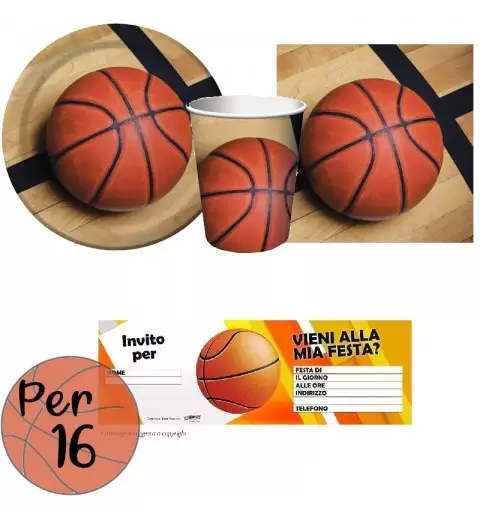 KIT N.23 BASKET - CON BLOCCHETTO DI INVITI
