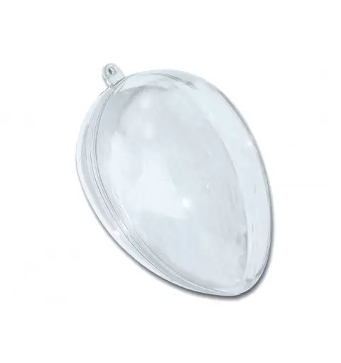GUSCIO TRASPARENTE APRIBILE A FORMA DI UPVP DI PASQUA DA 8 CM