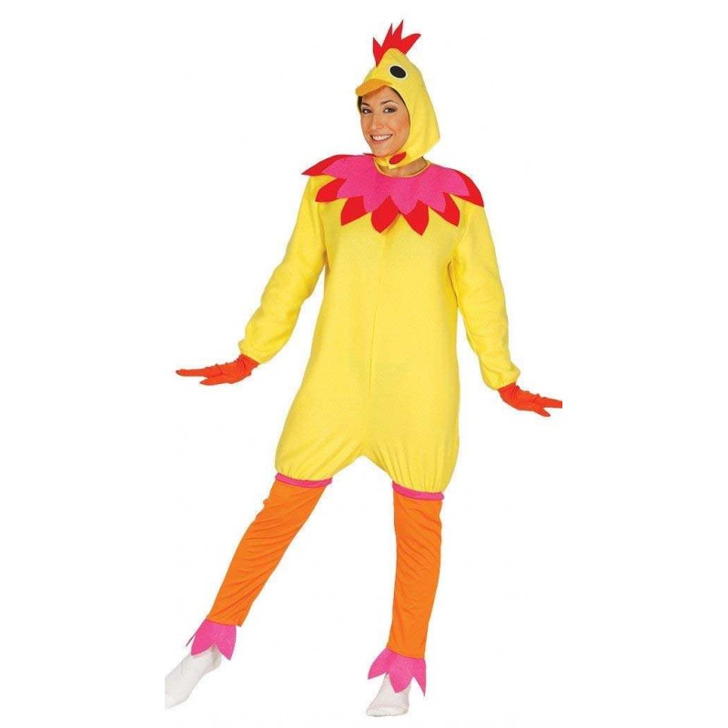 Vestito da gallina per una donna da usare a carnevale