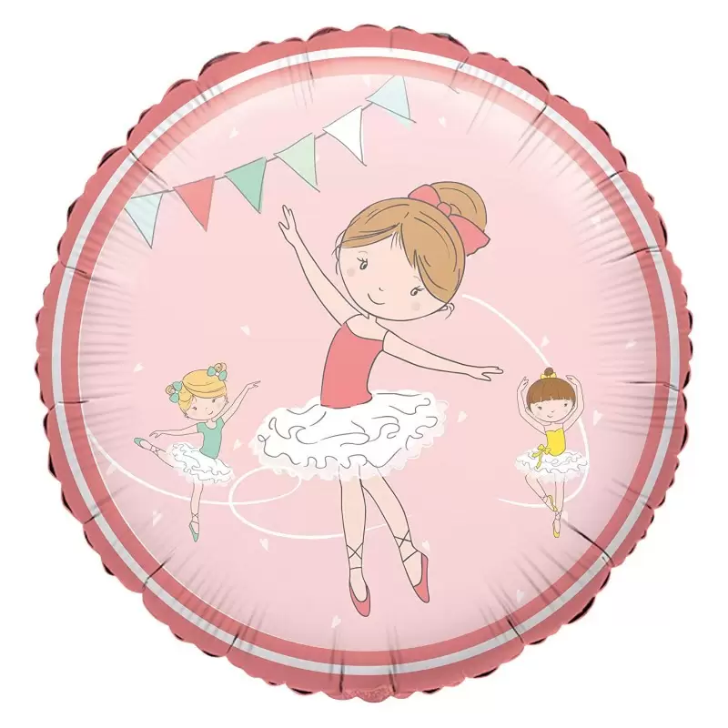 PALLONCINO FOIL PICCOLA BALLERINA TONDO