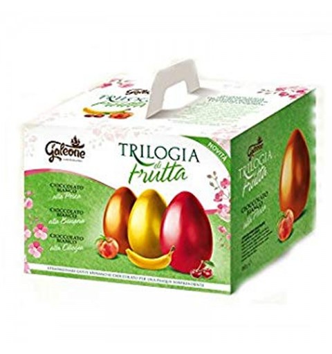 3 UOVA DI CIOCCOLATO ALLA FRUTTA - TRILOGIA DI FRUTTA
