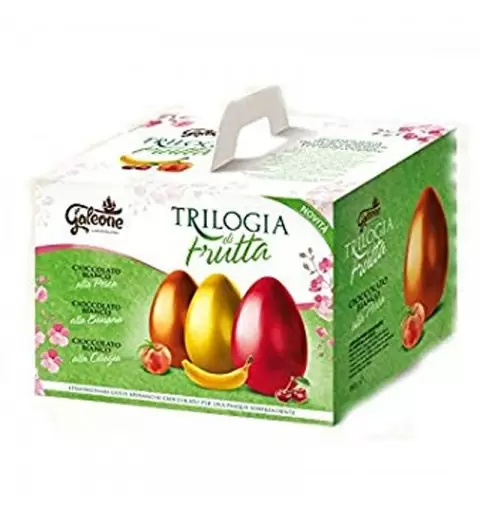 3 UOVA DI CIOCCOLATO ALLA FRUTTA - TRILOGIA DI FRUTTA