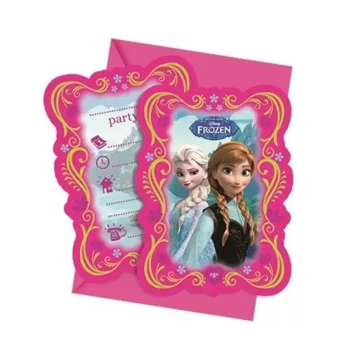 6 INVITI COMPLEANNO PER FESTA FROZEN