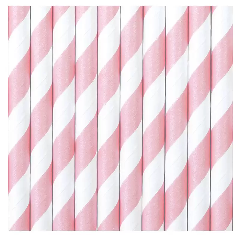 30 CANNUCCE BIANCHE E ROSA DI CARTA