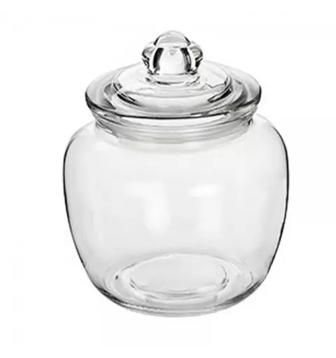 BARATTOLO DI VETRO CON COPERCHIO DA 450 ML