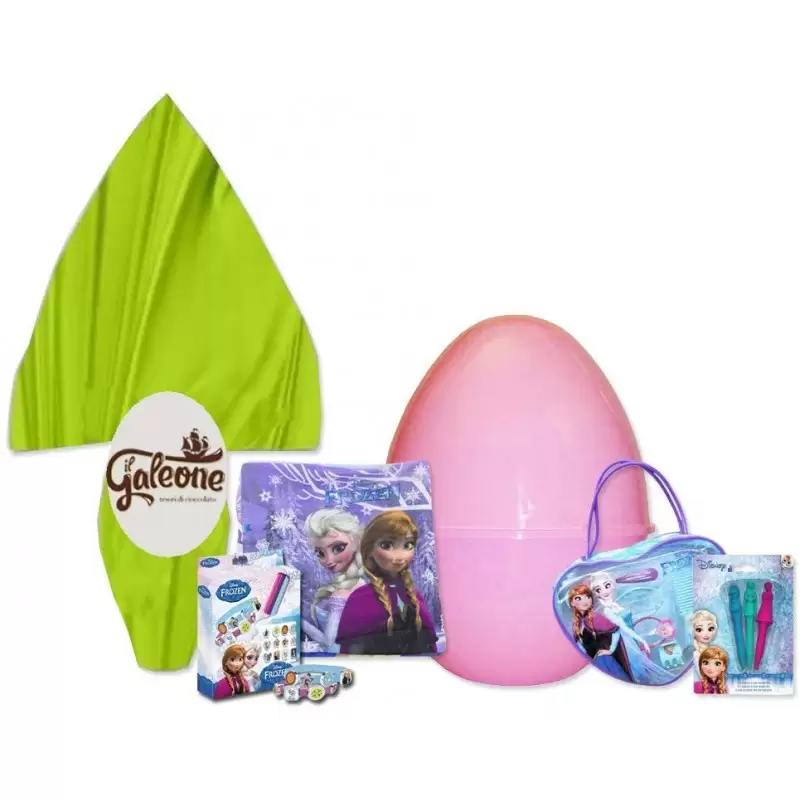 UOVO DI PASQUA FROZEN CON GUSCIO ROSA