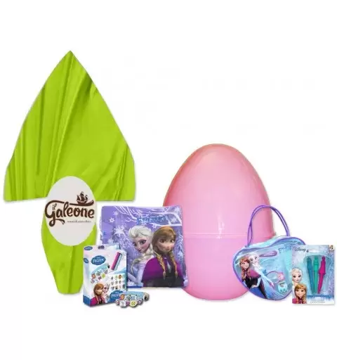 UOVO DI PASQUA FROZEN CON GUSCIO ROSA