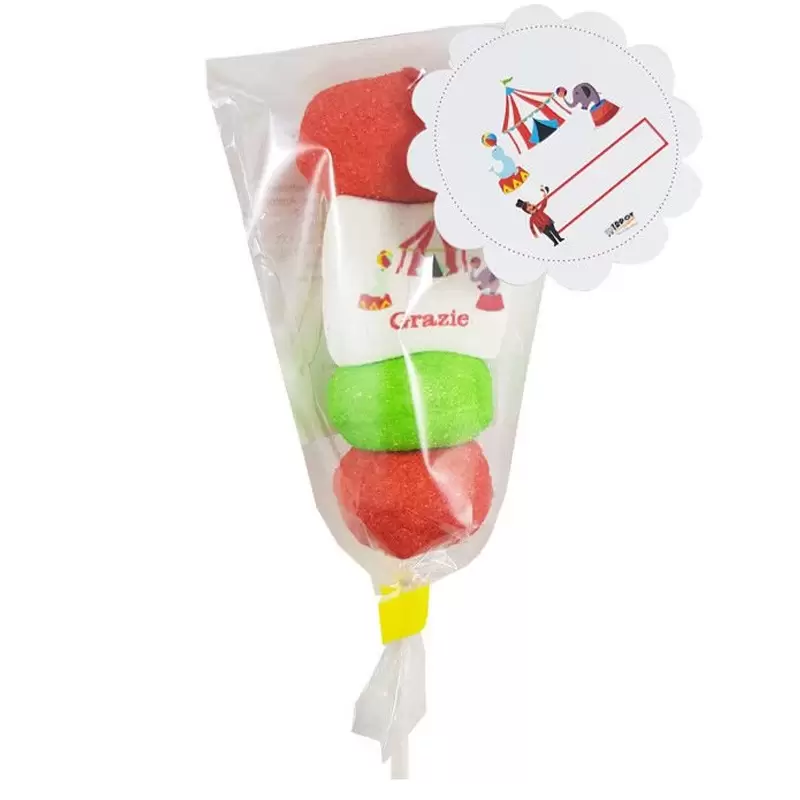 24 SPIEDINI DI MARSHMALLOW CIRCO