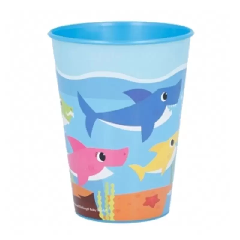 SET PRANZO BABY SHARK - PIATTO POSATE E BICCHIERE
