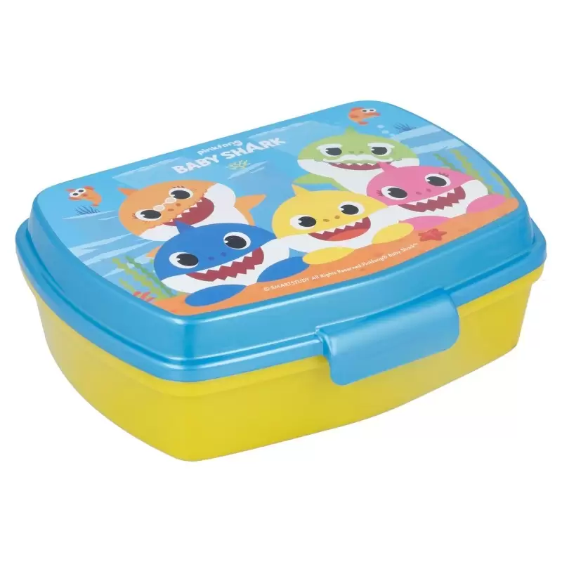 PORTA MERENDA BABY SHARK IN PLASTICA